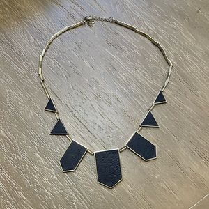 House of Harlow 1960 Black and Gold Necklace